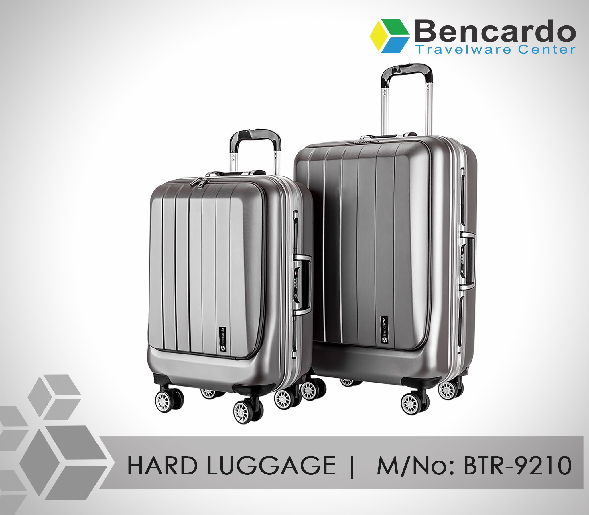 Bencardo Hard Trolley Luggage Set with TSA Lock, 360° Spinner Wheels - BTR-9210